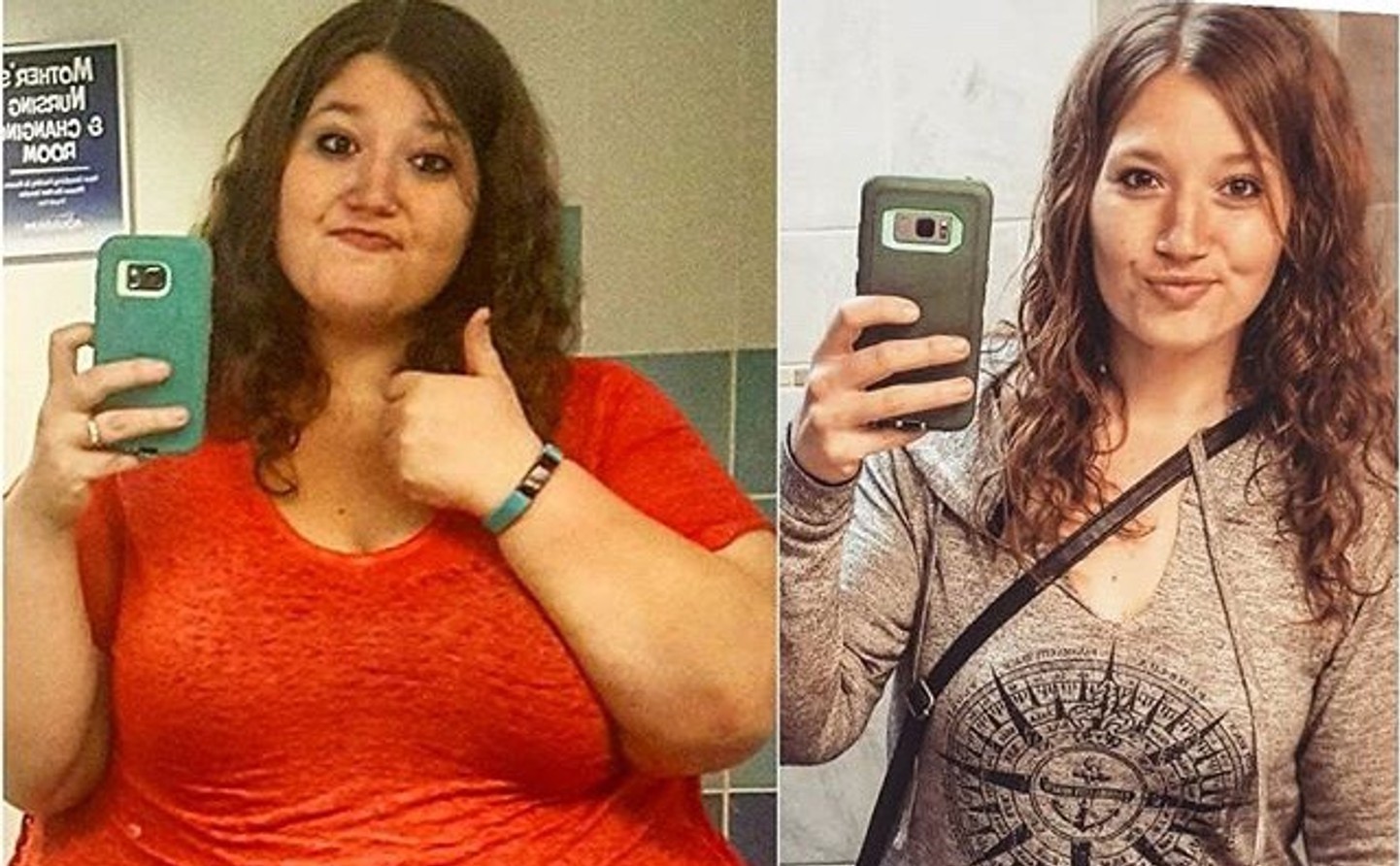 Before and after photo of Emily, a busy mom who lost 18 pounds in 10 weeks with Fitness Academy Pro workouts and nutrition plan.